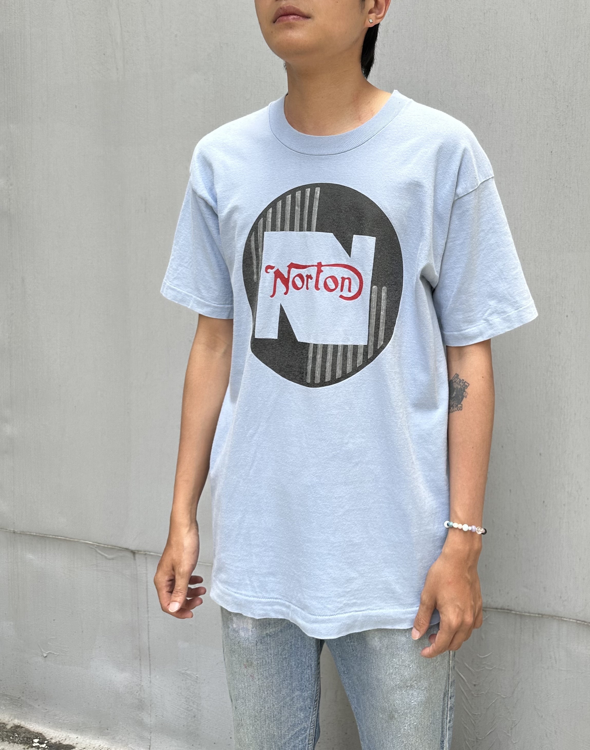 90s NORTON Print Tee Made in USA