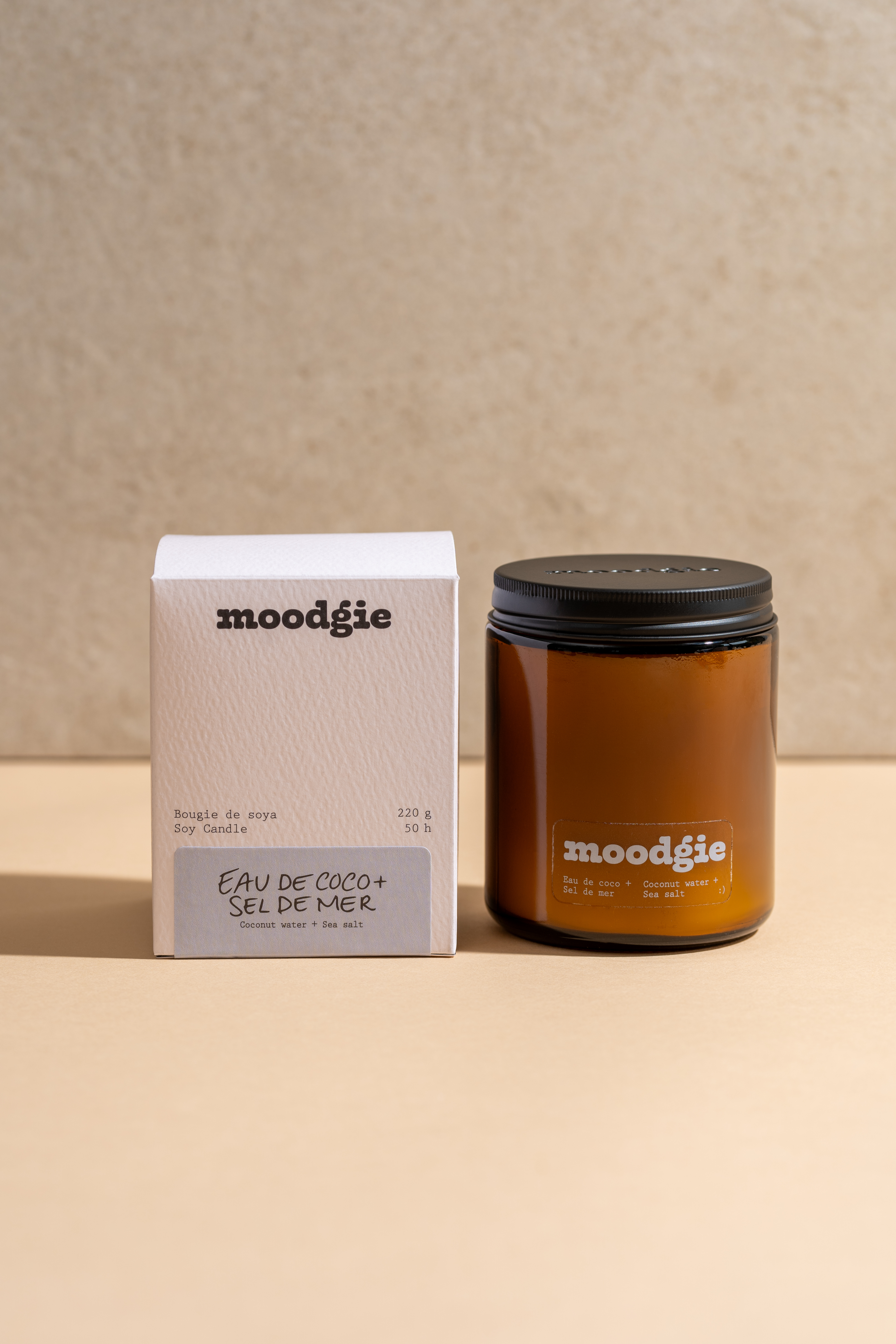 moodgie 香氛蠟燭 - 椰子水 + 海鹽 Coconut Water + Sea Salt Soy Candle
