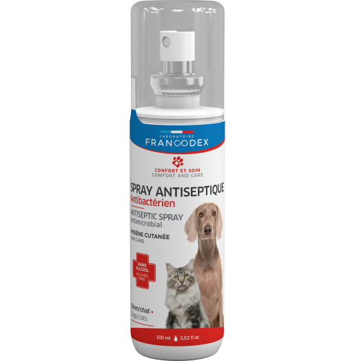 Francodex Antiseptic Spray Antimicrobial For Dogs and Cats 100ml(EXP: 06/2026)