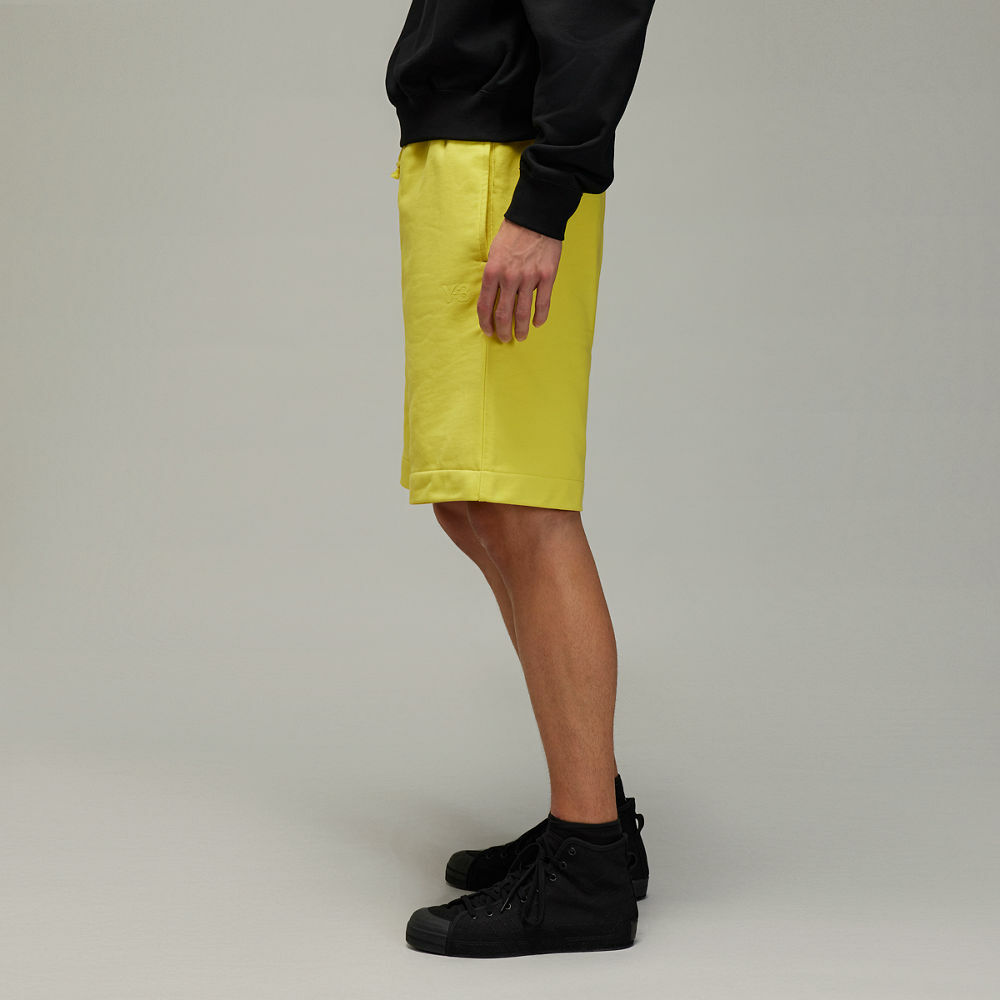 【 Y-3 M FT SHORTS 棉短褲 - 月光黃 】