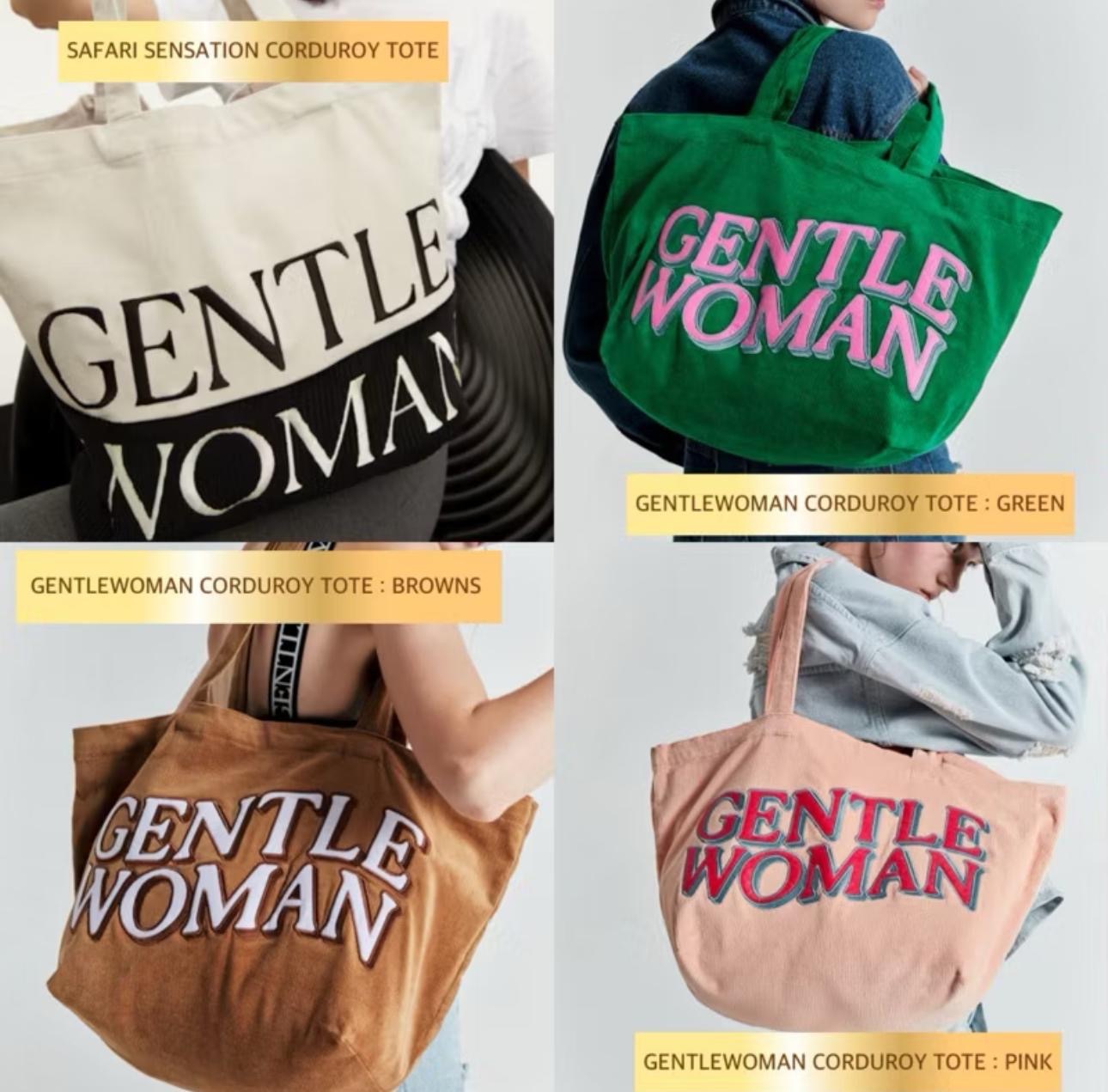 泰國人氣潮牌新款Gentle Woman上膊tote bag