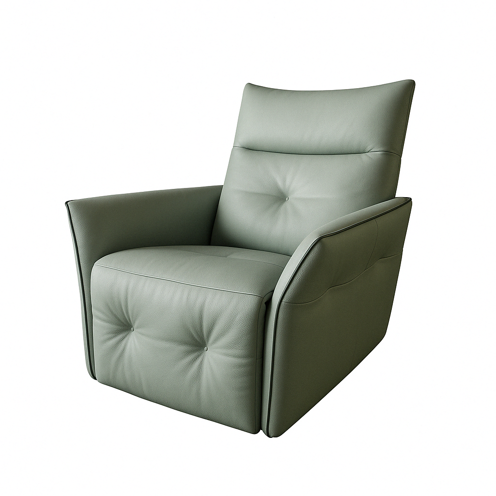 綠漾 | 可搖式牛皮休閒椅