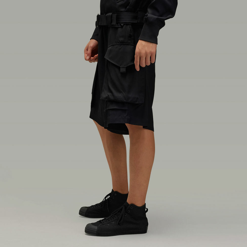 【 Y-3 M RYTWILL SHORT 多口袋工裝短褲 - 黑 】