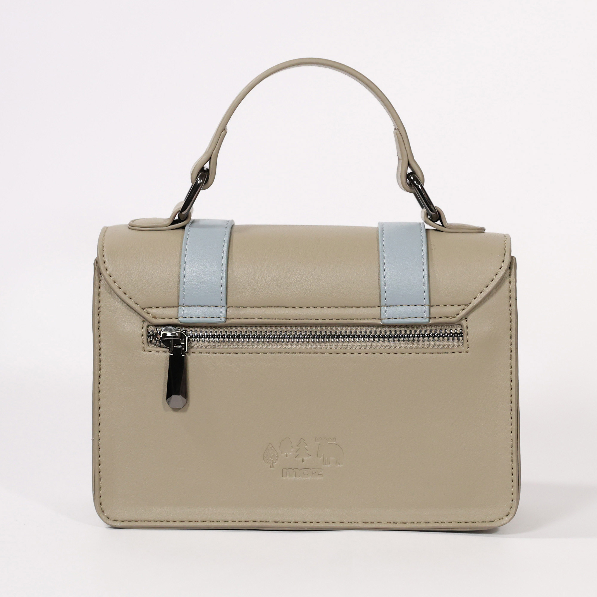 moz瑞典駝鹿 防潑水 翹課信封劍橋包(沙漠灰)M