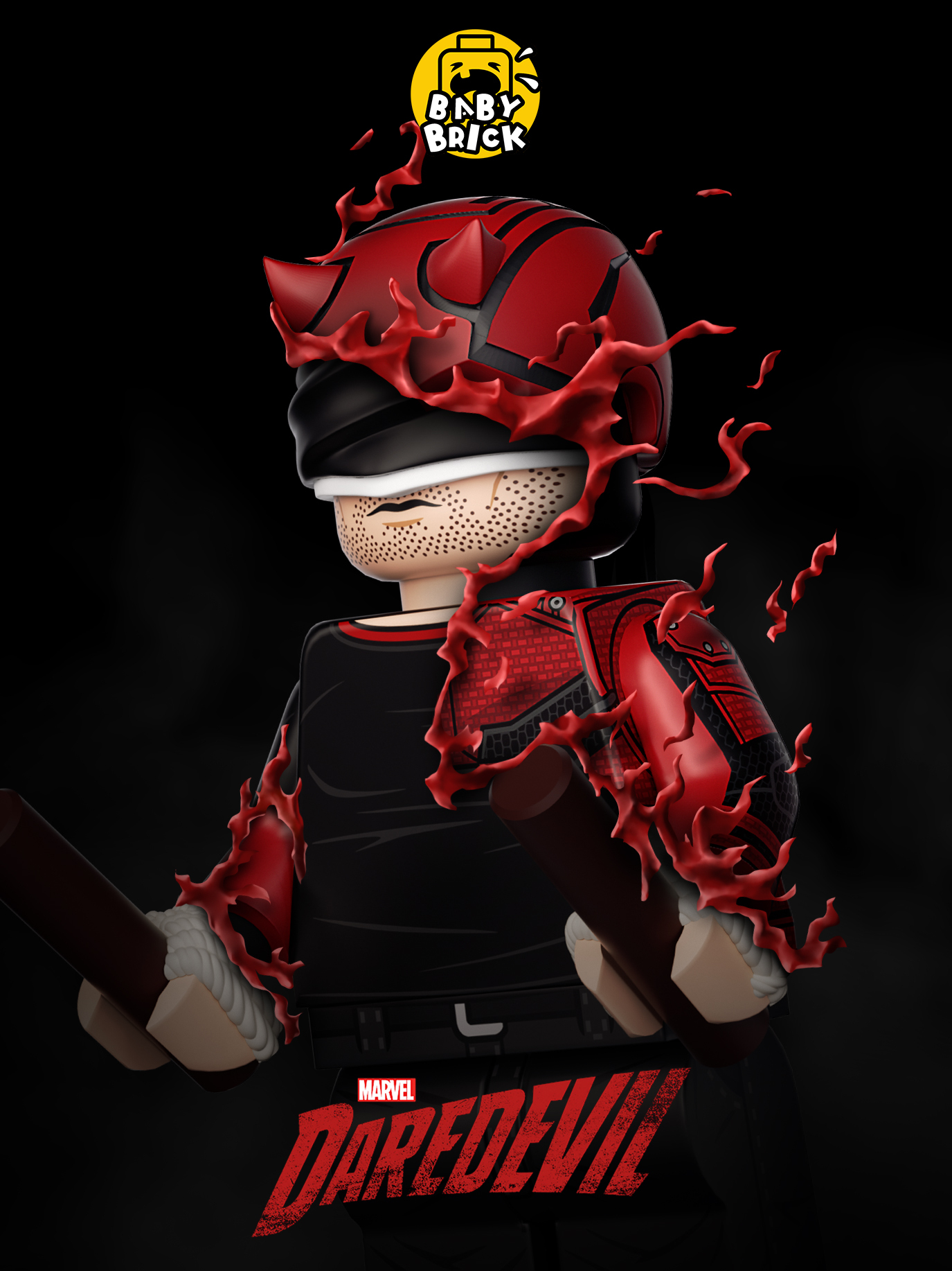 [Baby Brick][InStock] Daredevil Set [PADprinted]