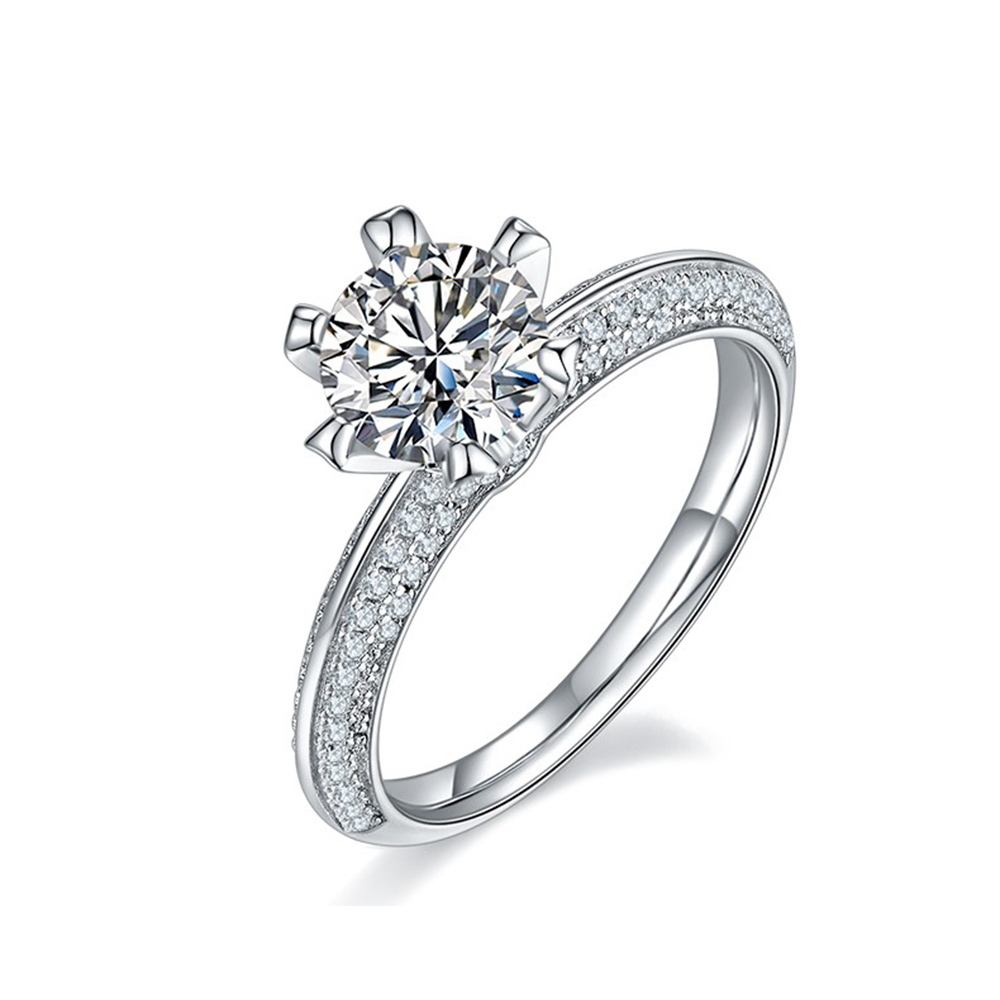 (任選兩只$16,800)【Bentley 賓利 鉑鑽戒】1克拉鉑鑽女戒-行星環繞