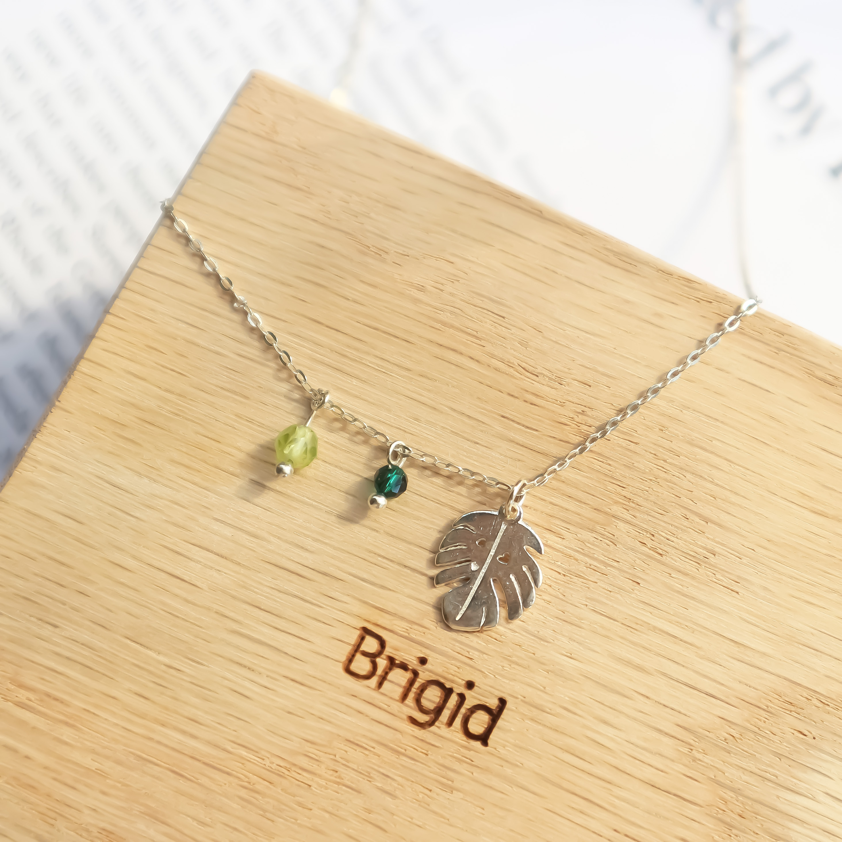 龜背芋項鍊-S925純銀