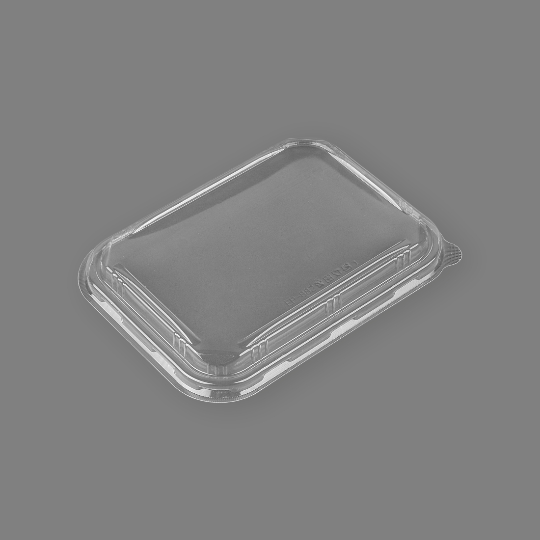 OPS透明捲邊紙餐盒蓋