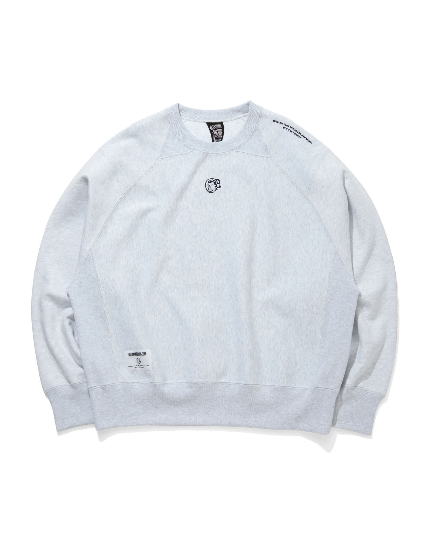 EMBROIDERED LOGO GUSSET COTTON SWEATSHIRT