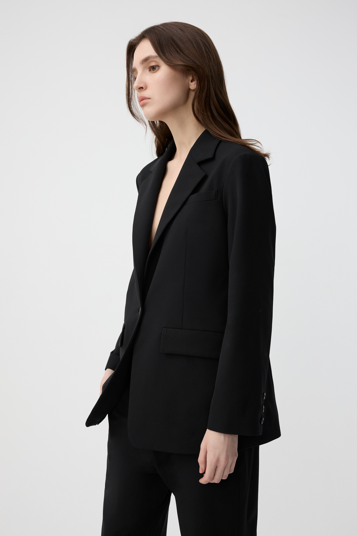 FLITE4.0 防潑水彈力西裝外套 女（黑色）