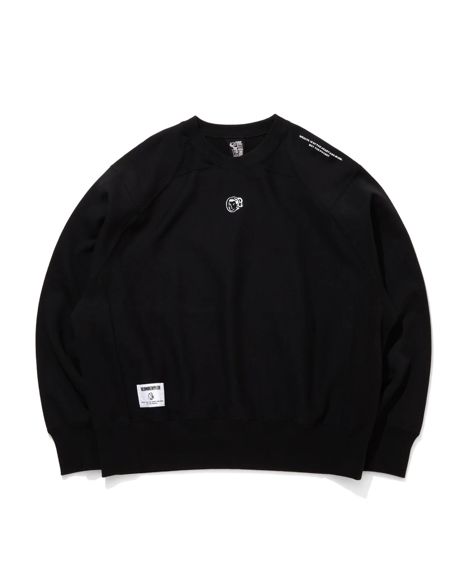 EMBROIDERED LOGO GUSSET COTTON SWEATSHIRT