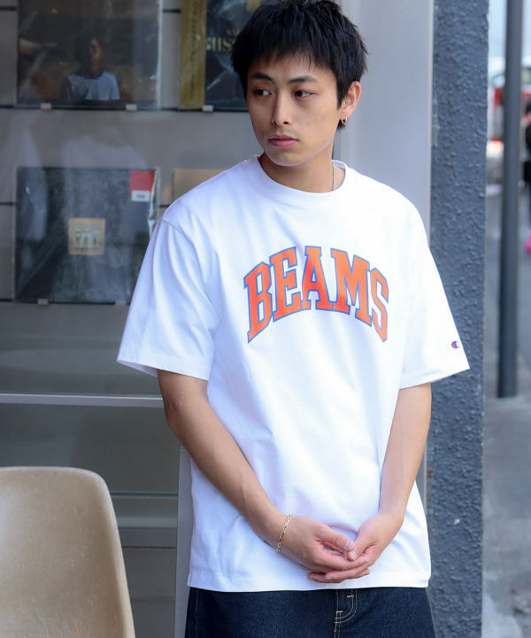 日本 Beams x Champion 別注 BEAMS Logo T-Shirt
