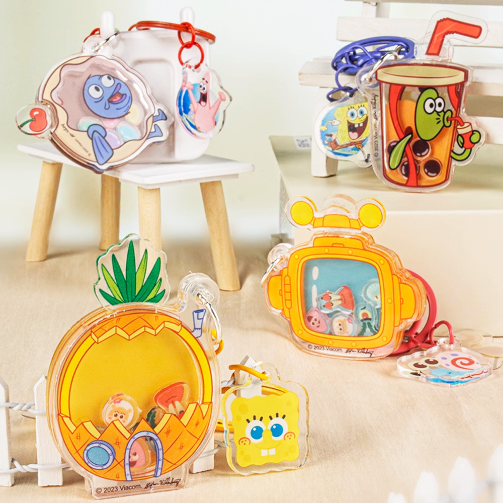 海綿寶寶卡通形象產品-DIY搖搖樂系列-輕巧掛飾(隨機一款)