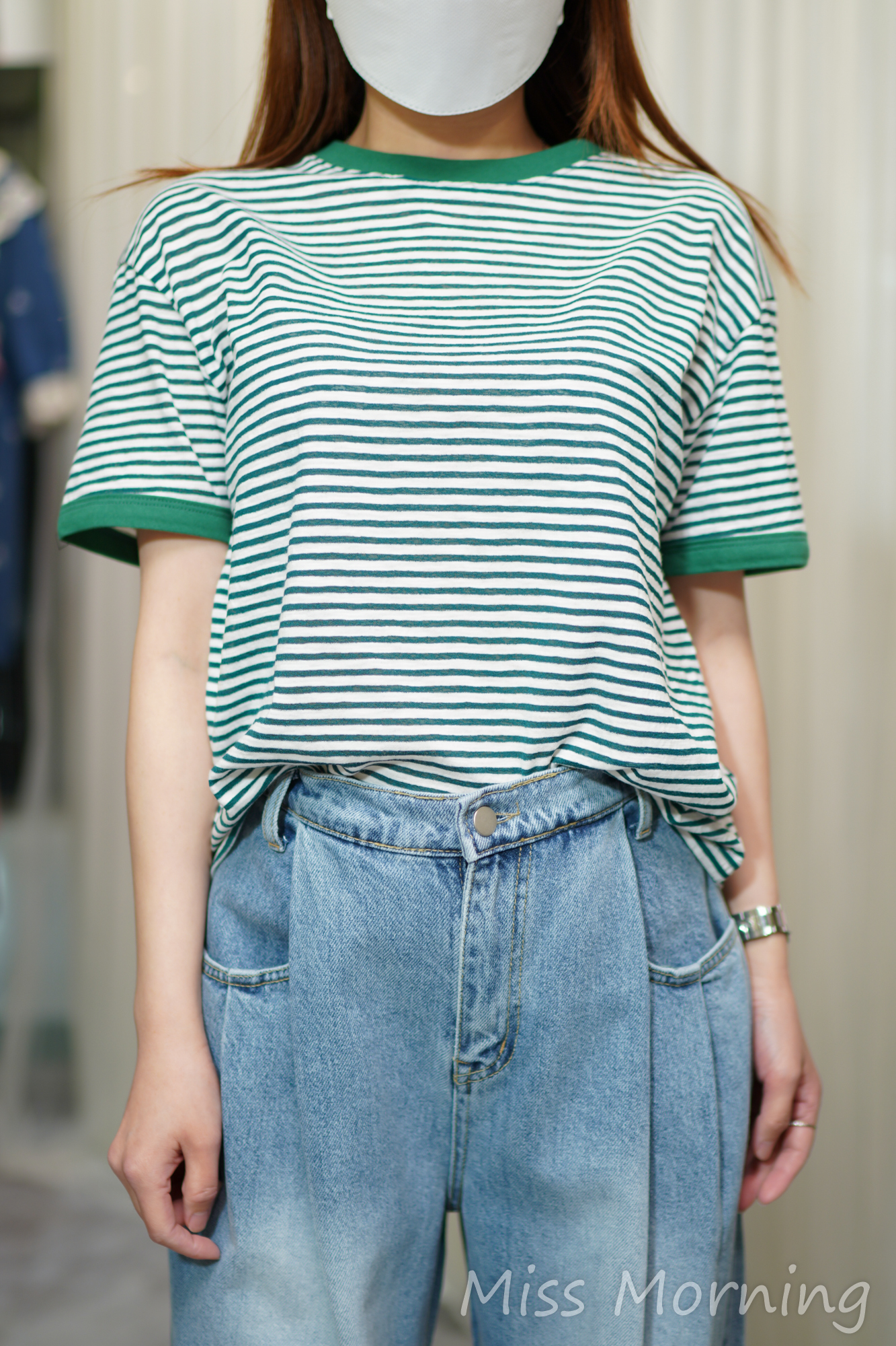 🥂顯瘦清新條子衫🍷