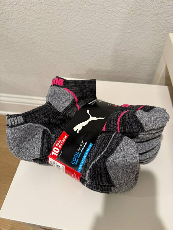 [USW] PUMA1489814 10 PAIR NO SHOW WOMEN'S SOCK, 888435268925 (UZZ458)