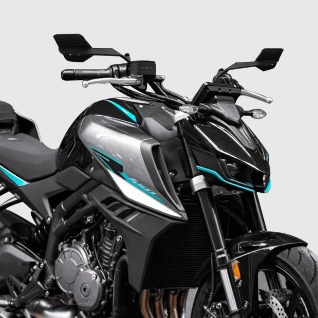 機車通用型配件｜異形刀鋒造型後造鏡