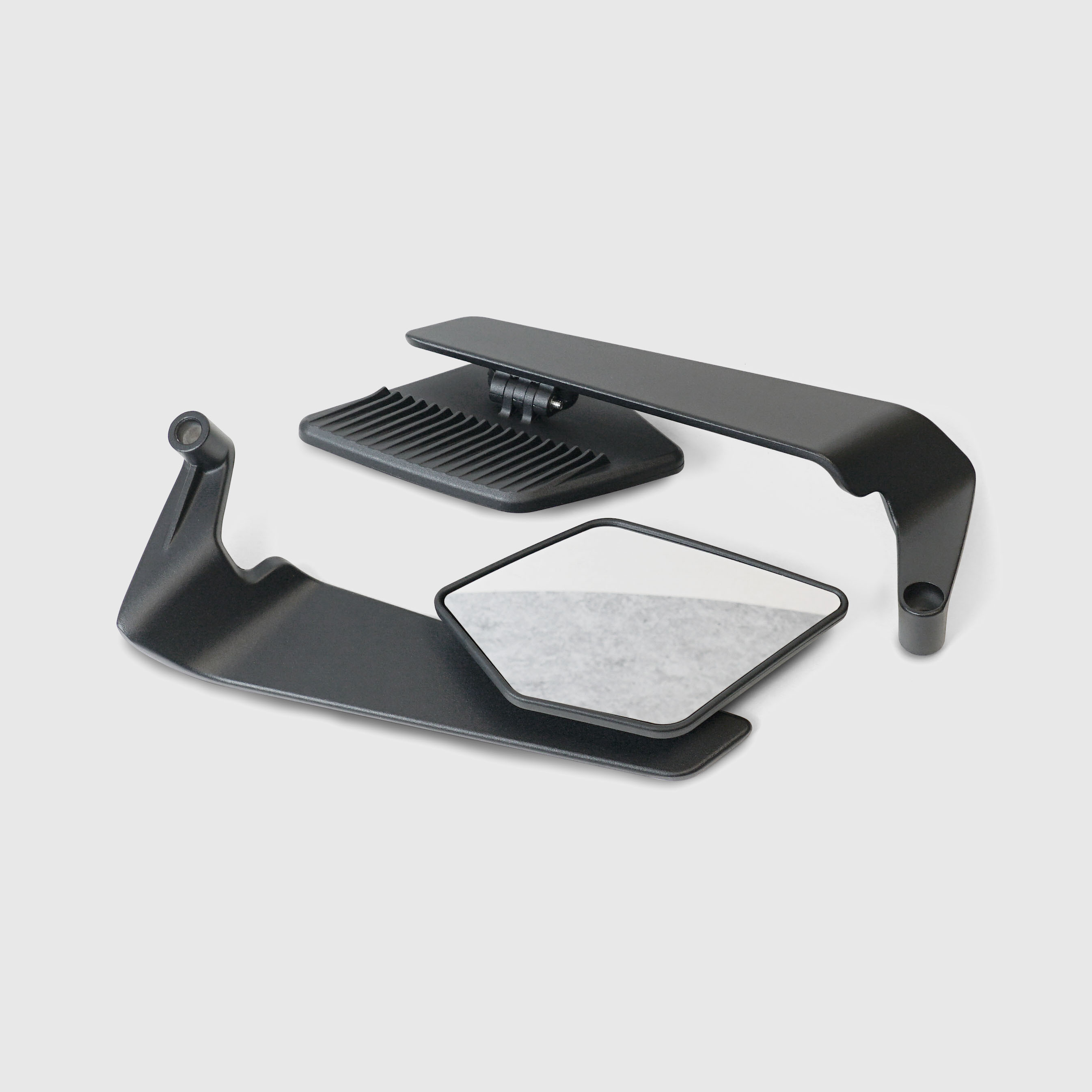 機車通用型配件｜異形刀鋒造型後造鏡