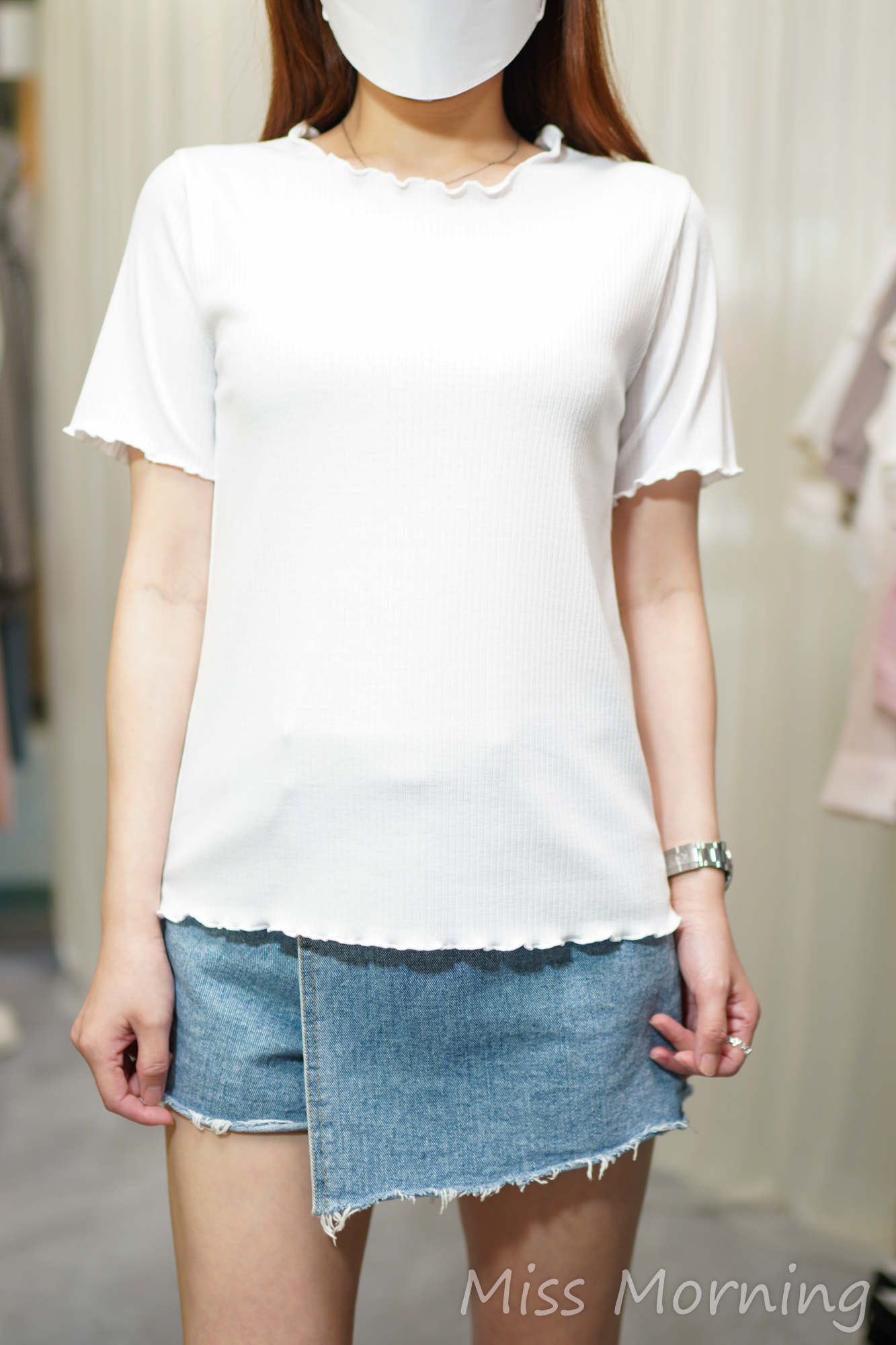 🫧必買2色荷邊簡約靚棉top🎀🎀
