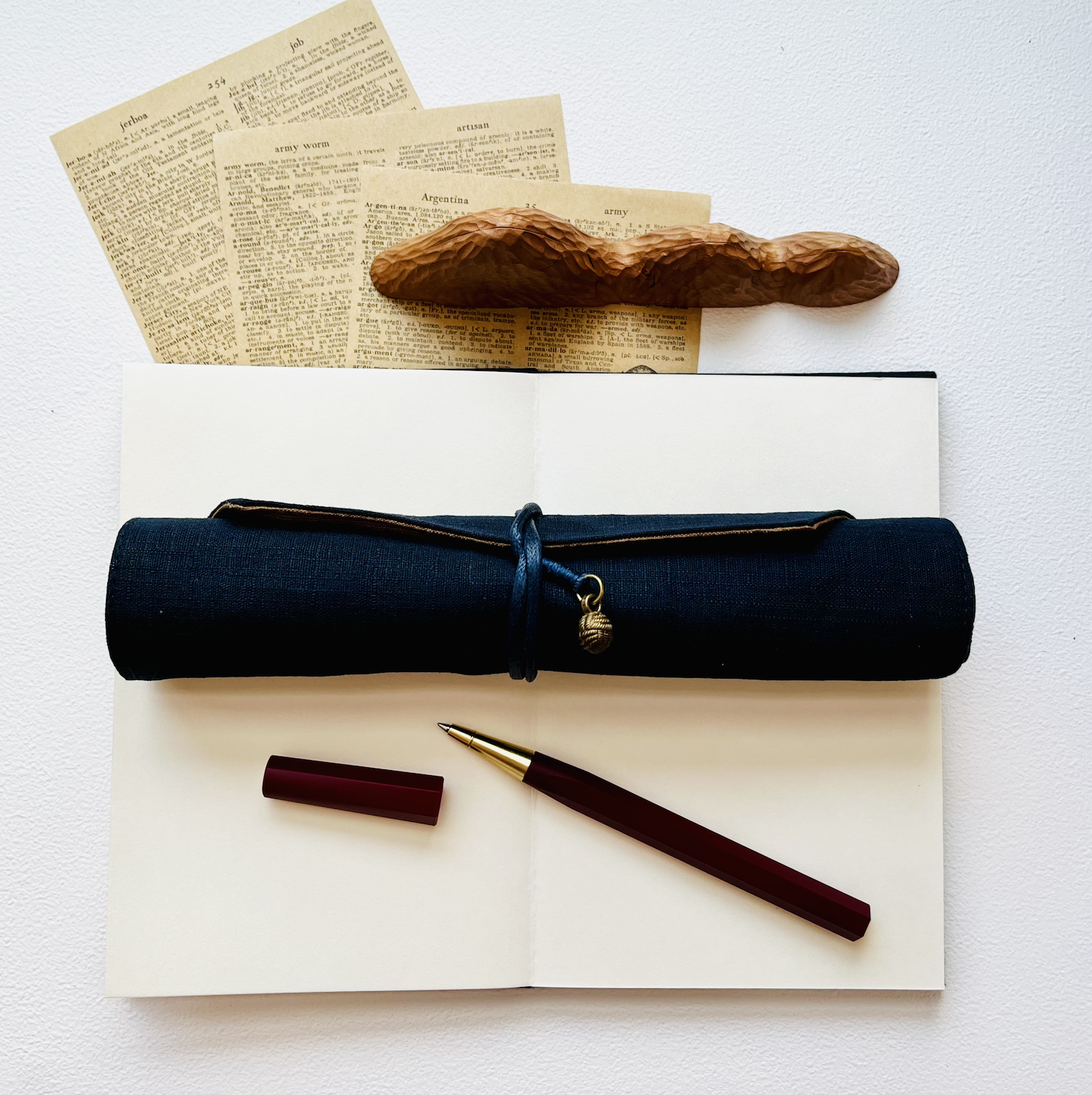 Kyokuhaku 7入捲式筆袋