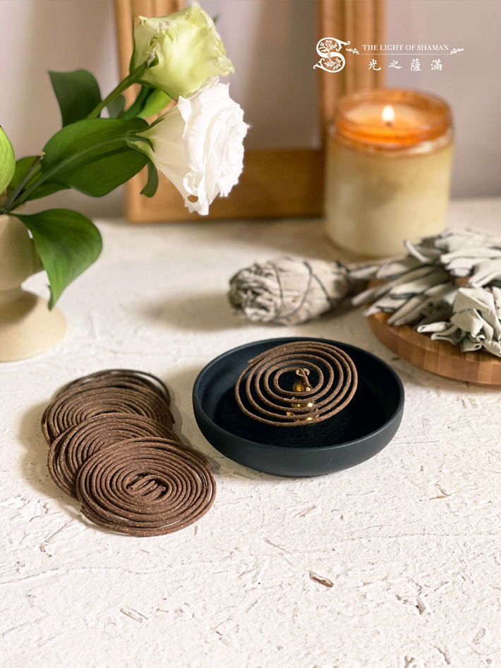 no.30 滿 盤香座搭配光之薩滿熱銷商品白草錐香 - 光之薩滿