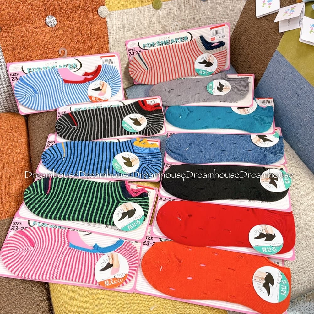 日本帶回 Jose 女襪 23-25公分 百搭 條紋 素色 紅鶴 隱形襪 襪子 短襪 踝襪 學生襪