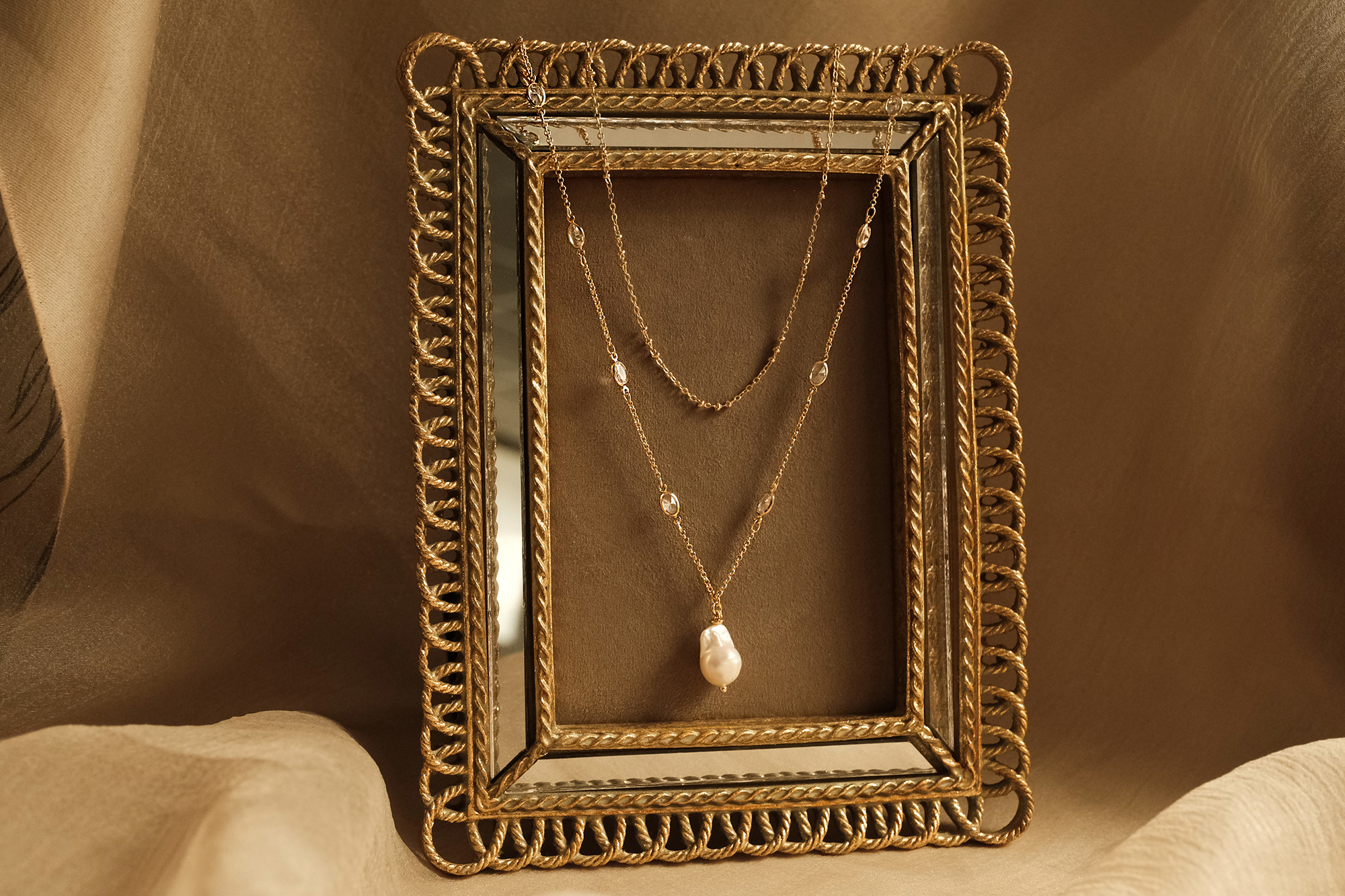 18KGP 雲河漫遊項鍊