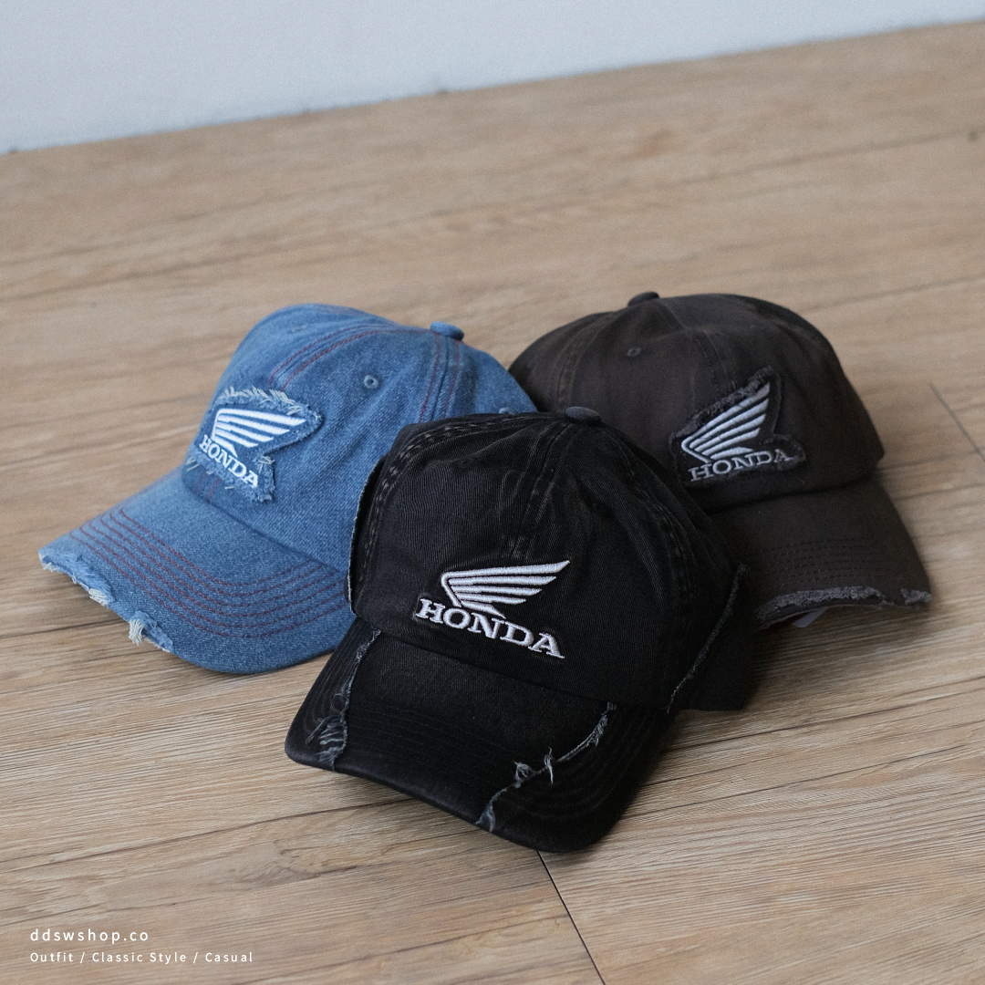 “代購” Honda Motorcycle Vintage Cap  做舊水洗復古帽子
