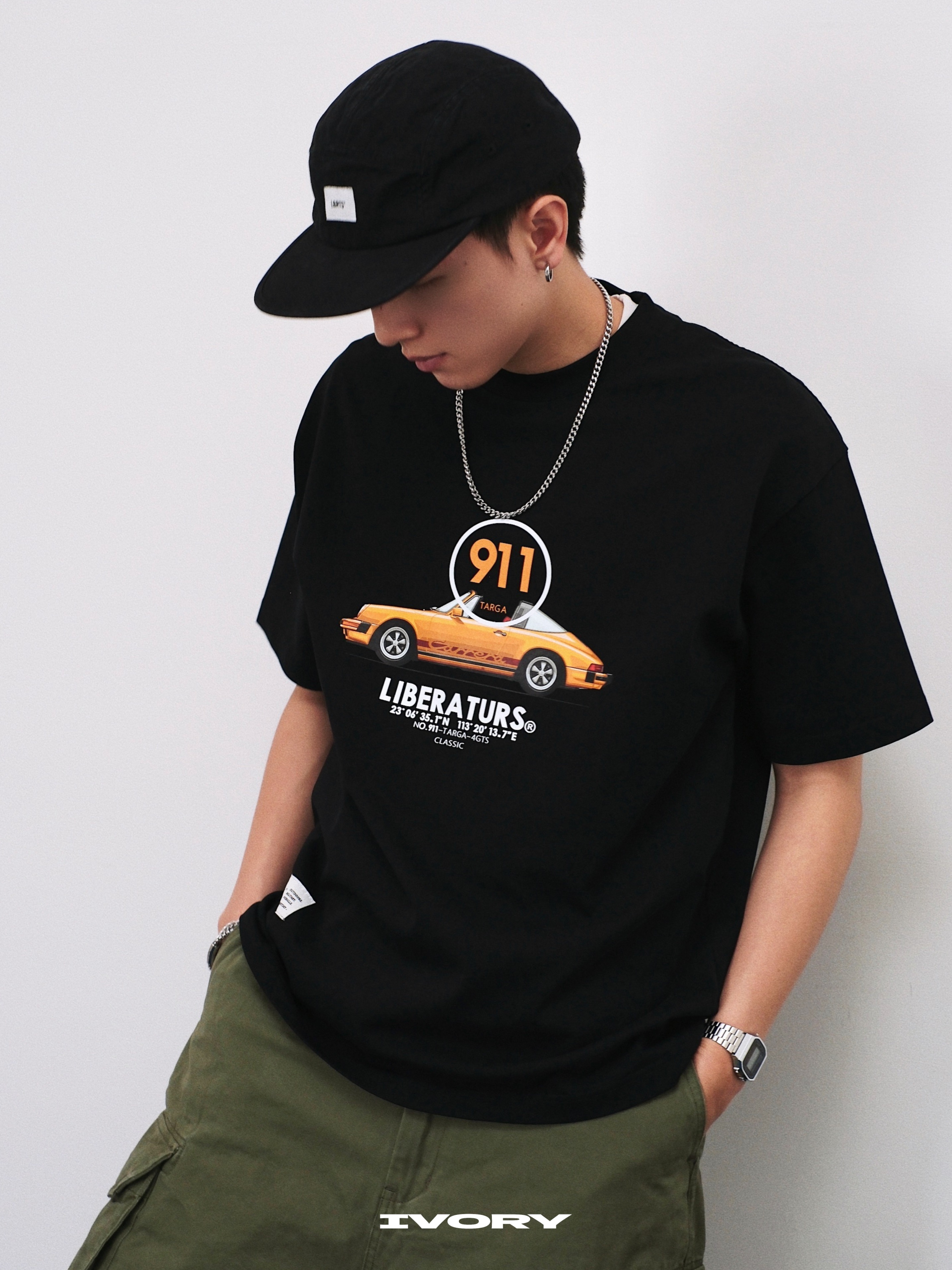 <現貨>IVORY 911 Targa Tee 跑車 圖案 短袖 短T【LD0082NT】
