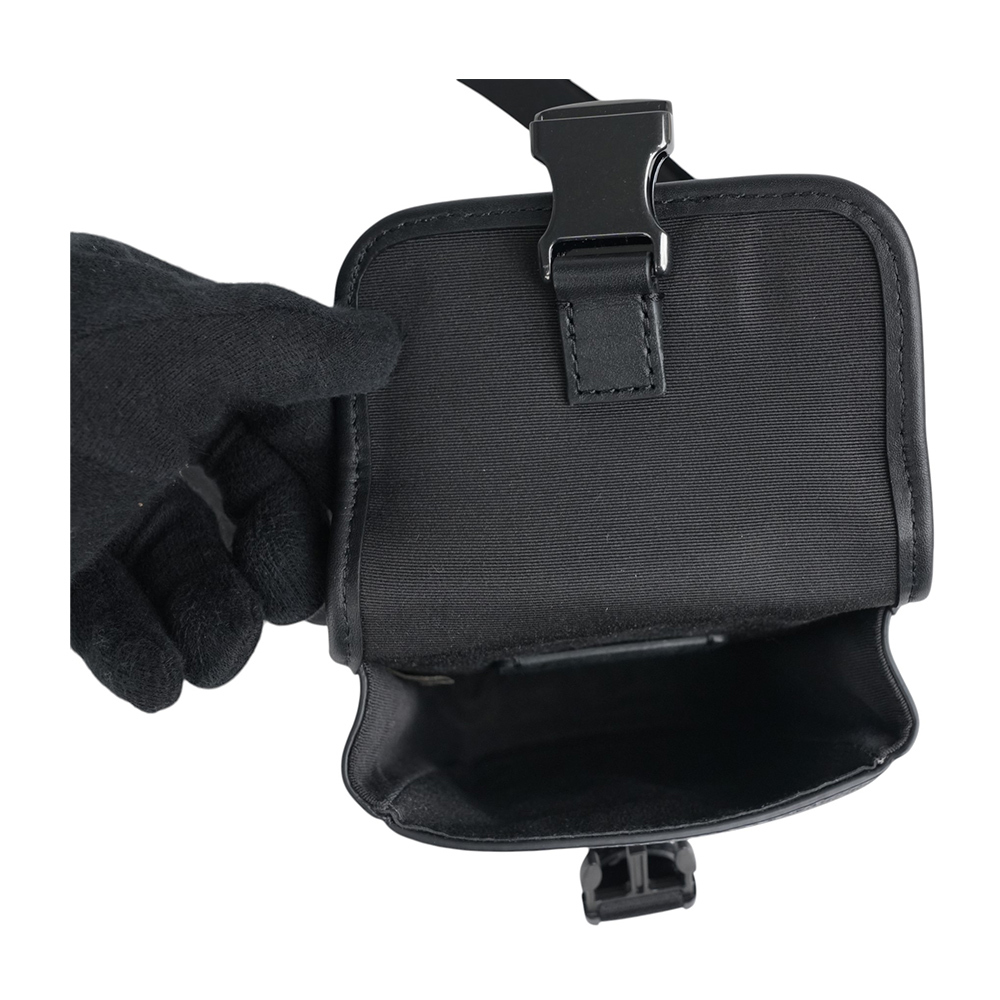 【COACH】Racer 塗層帆布及小牛皮釦式手機包/斜背包(炭灰色) CT885 QBMI5