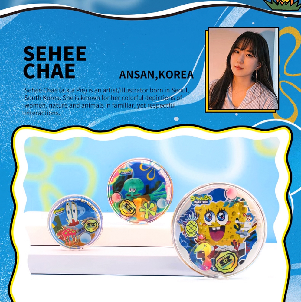 海綿寶寶卡通形象產品-25周年紀念版DIY徽章系列(隨機一款)