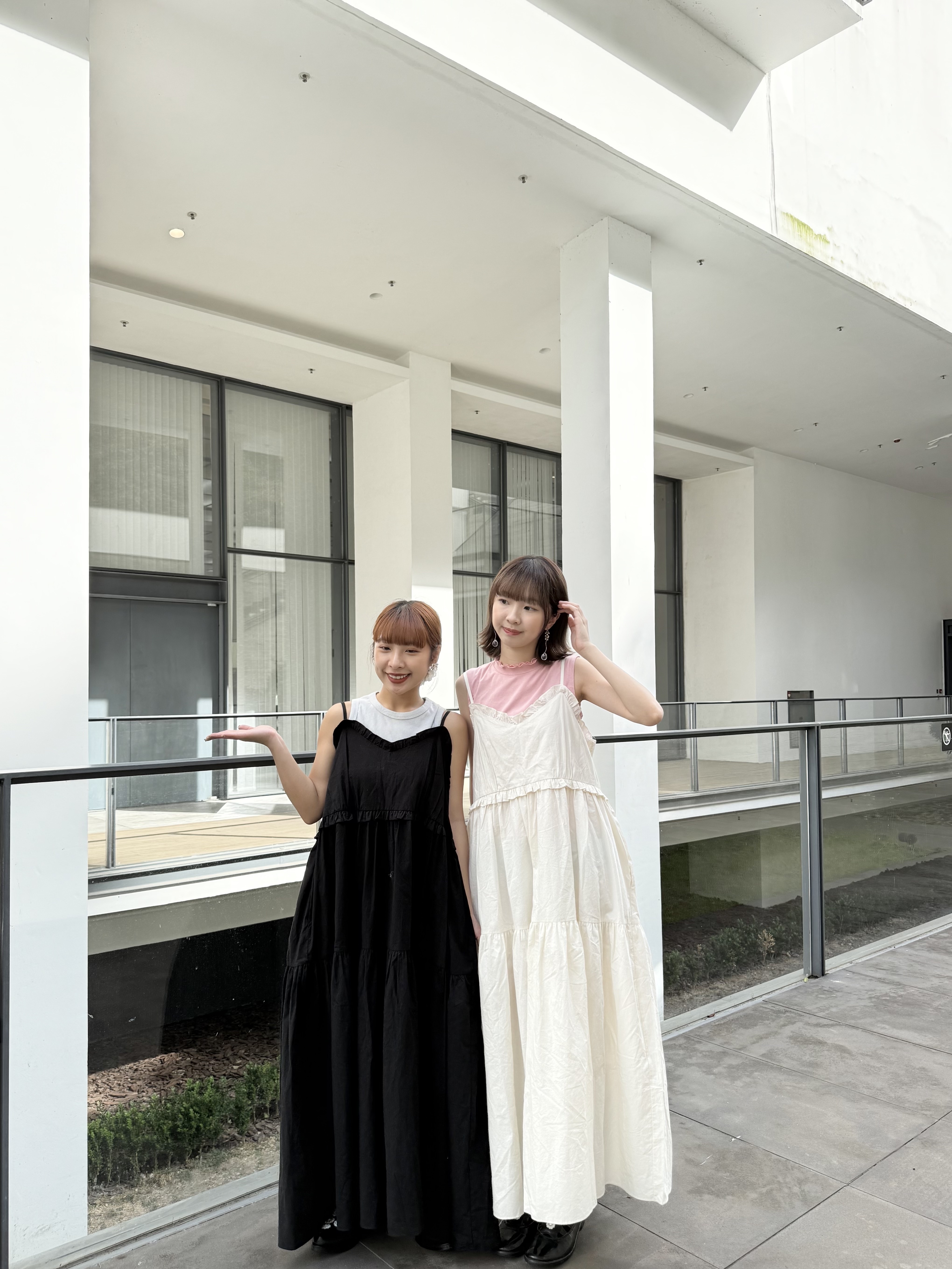 [兩色入]RUFFLE 吊帶三層式OPS(Ivory)