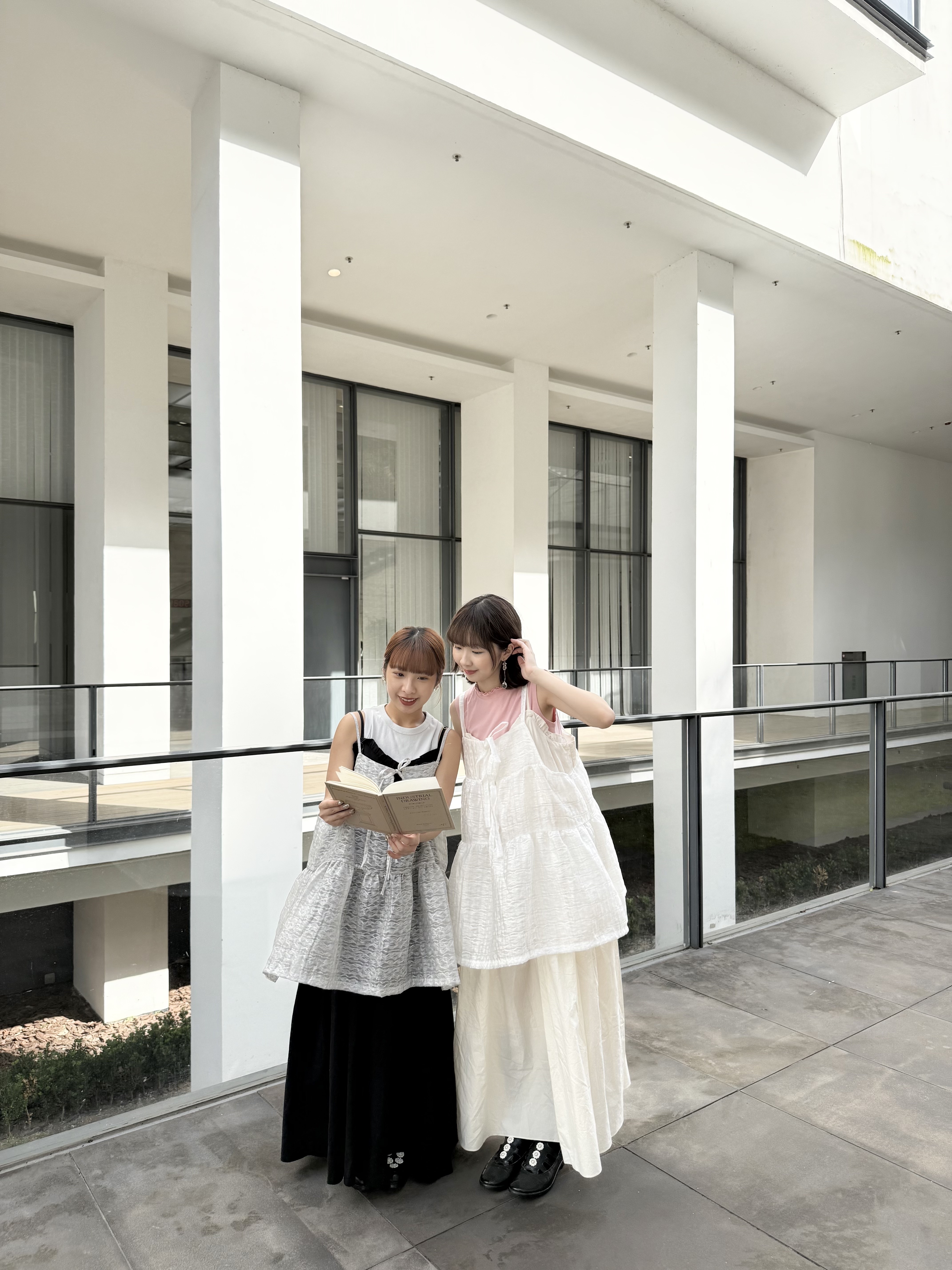 [兩色入]RUFFLE 吊帶三層式OPS(Ivory)