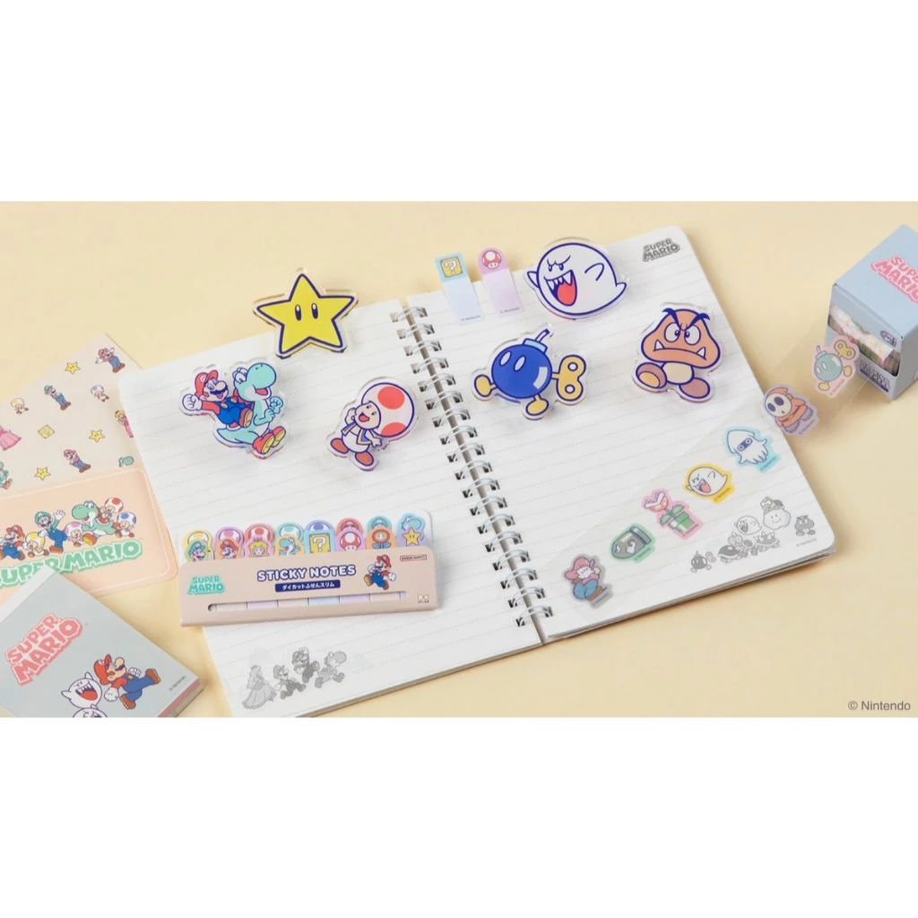 超級瑪利歐 造型便利貼 兩種款式｜SUN STAR 日本