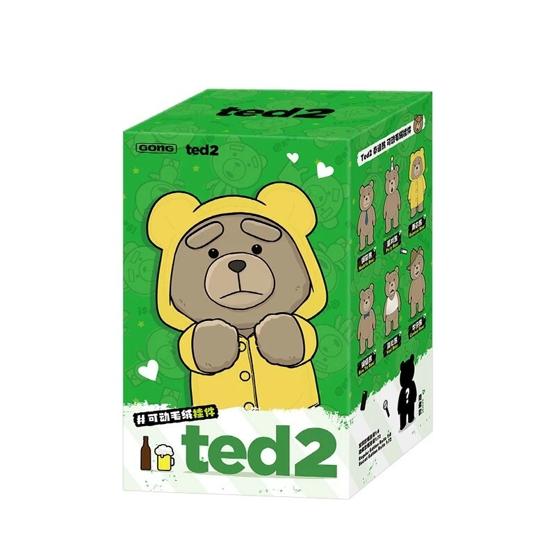 POP MART 泡泡瑪特 TED2 泰迪熊 可動毛絨 掛件 玩偶 盲盒 PPMT077-2024