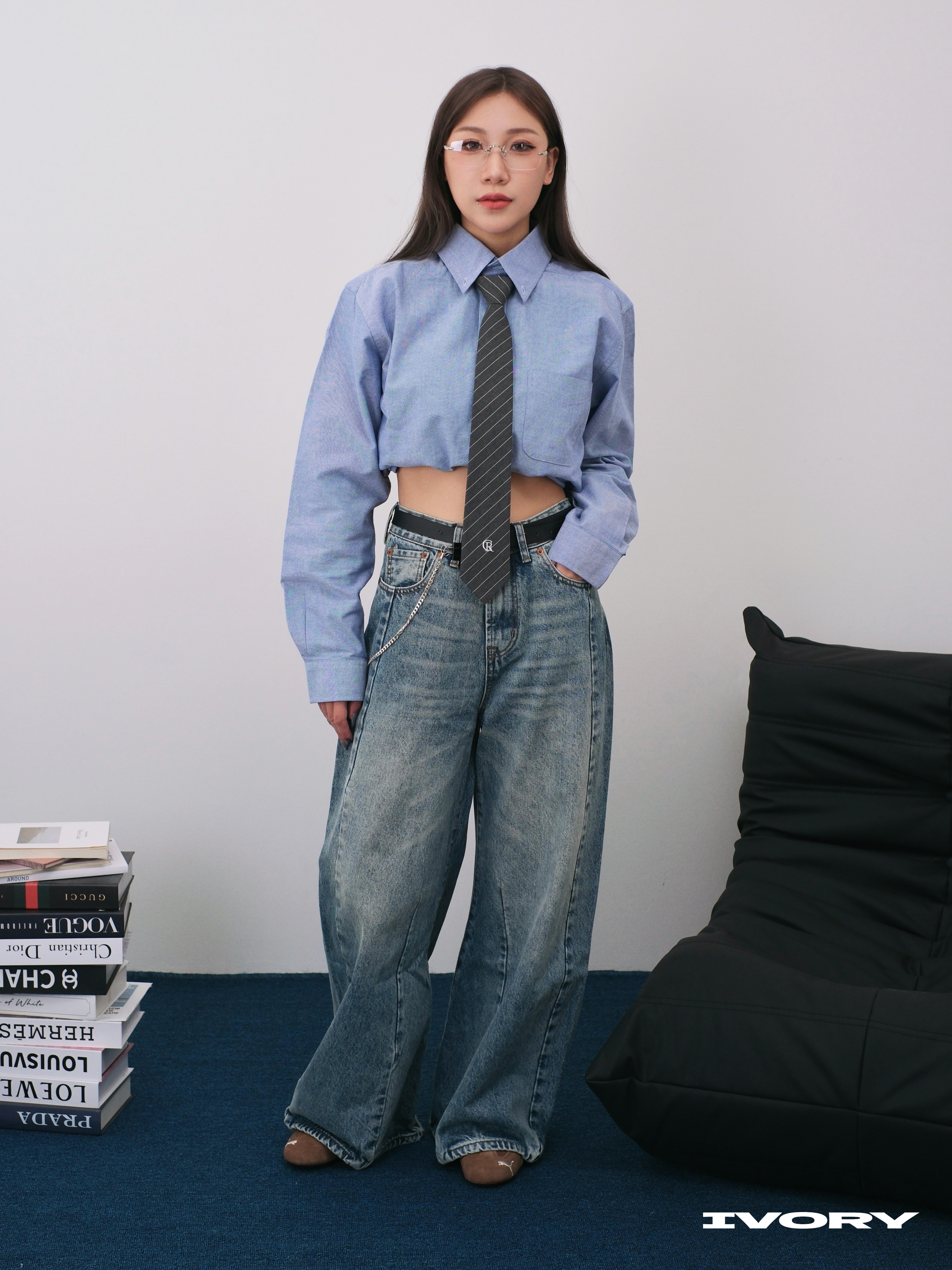 <現貨>IVORY Washed Baggy Jeans 寬鬆 水洗 A字 牛仔 長褲【CK9501】