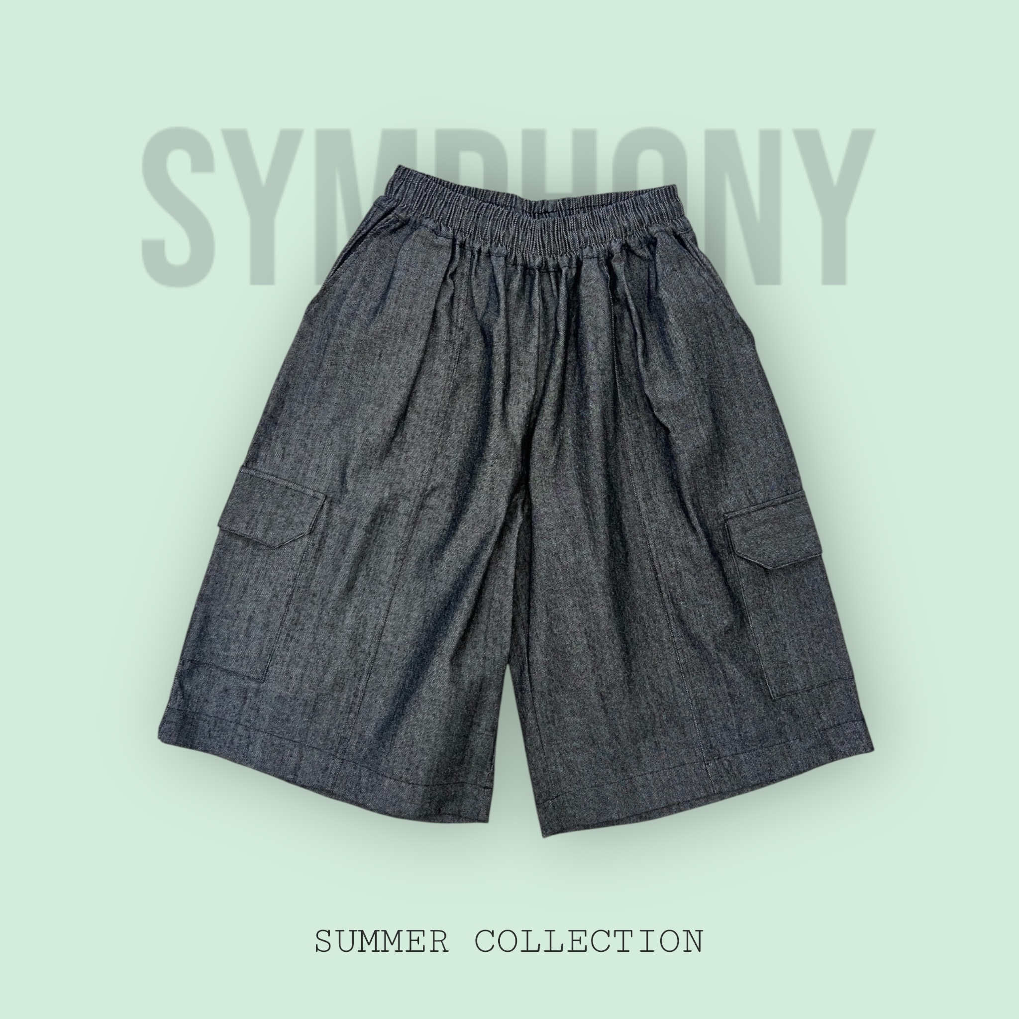 Symphony-刷色工作短褲#短褲