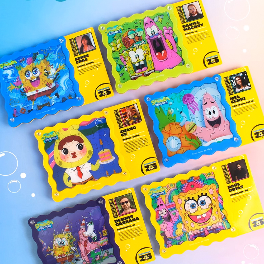 海綿寶寶卡通形象產品-25周年紀念版壓克力擺件系列(隨機一款)