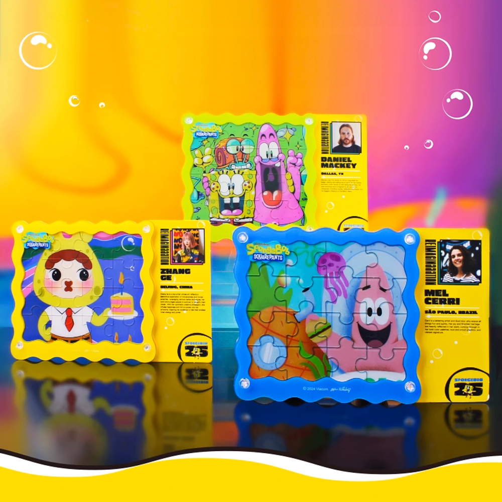 海綿寶寶卡通形象產品-25周年紀念版壓克力擺件系列(隨機一款)