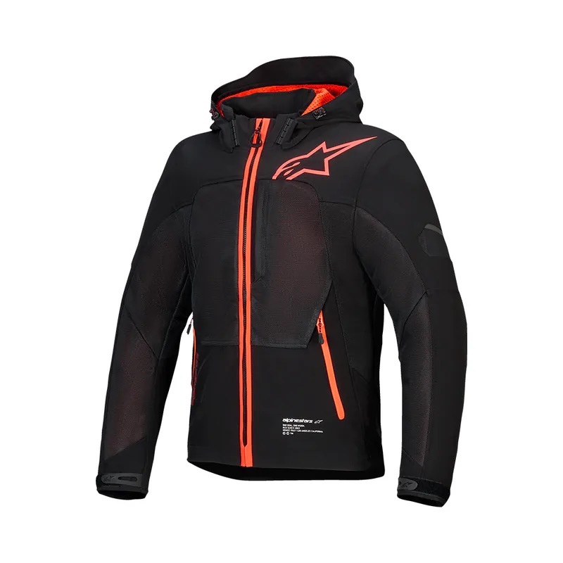 ALPINESTARS CREW PARKA AIR 黑螢光紅深灰 夏季防摔衣 亞洲版