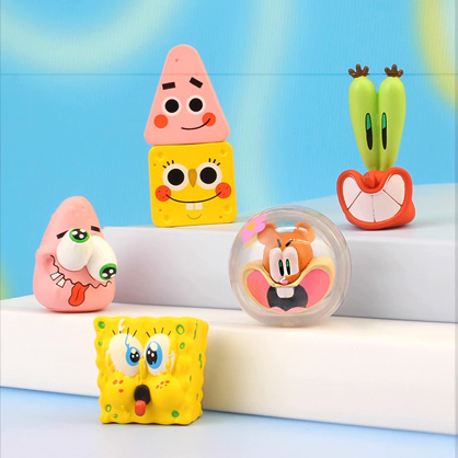 海綿寶寶卡通形象產品-25周年紀念版萌粒系列(隨機一包)