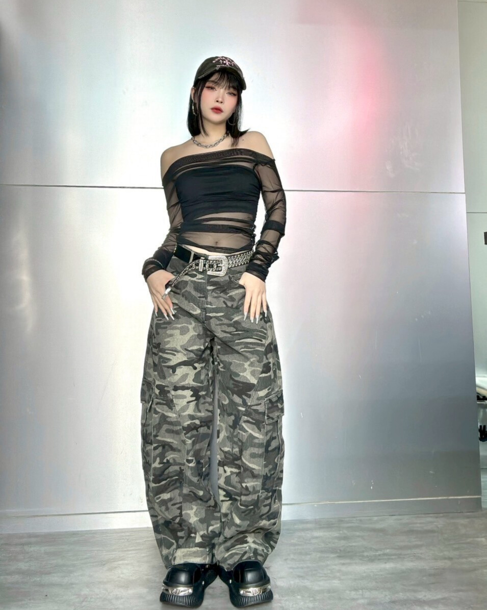 迷彩彎刀褲(版型正布料挺)