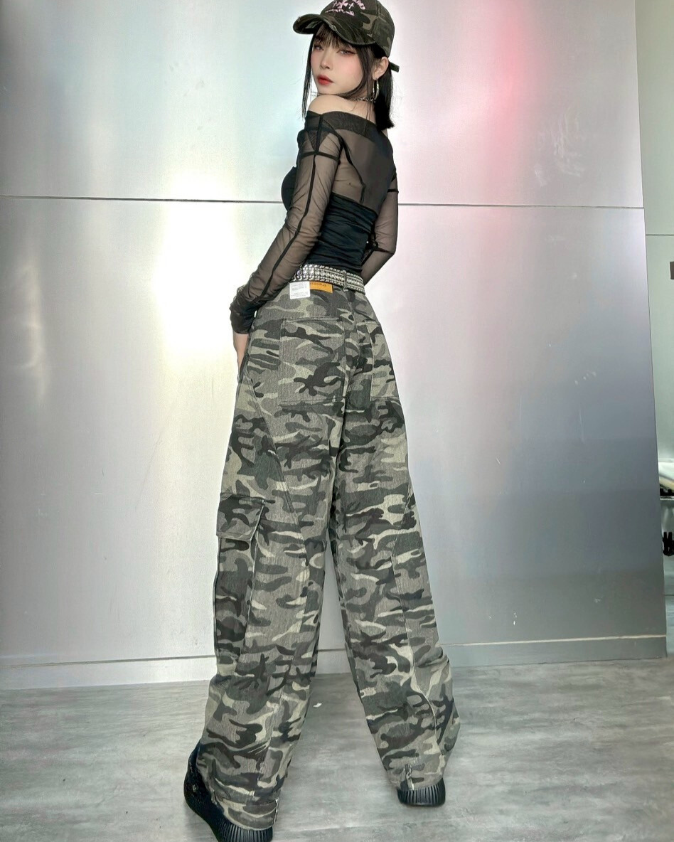 迷彩彎刀褲(版型正布料挺)
