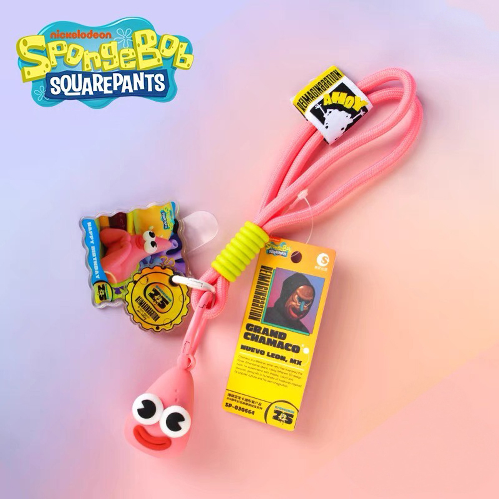 海綿寶寶卡通形象產品-25周年紀念版萌物掛飾系列(隨機一款)