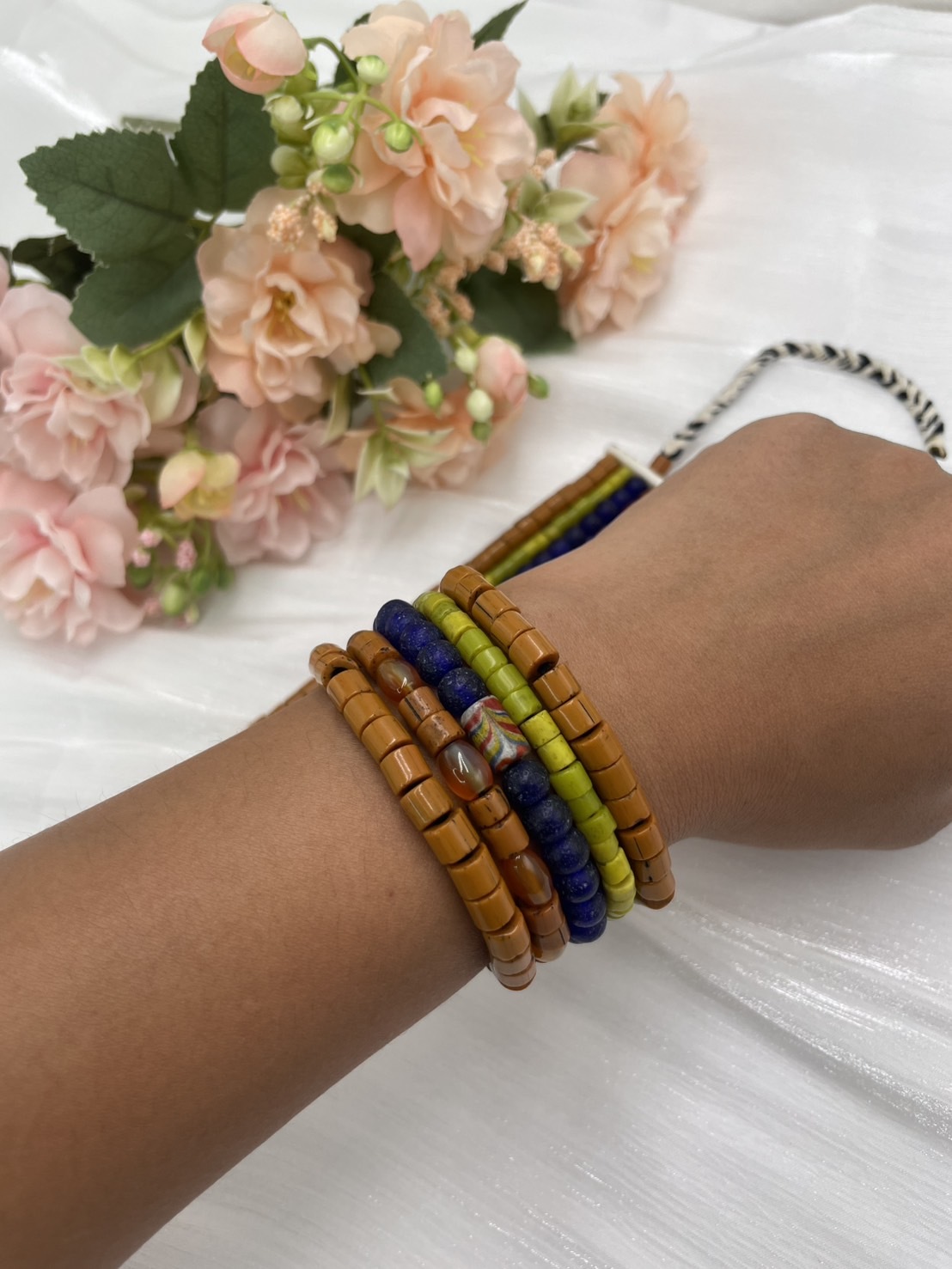 No.97 貿易老珠手鍊15.5cm