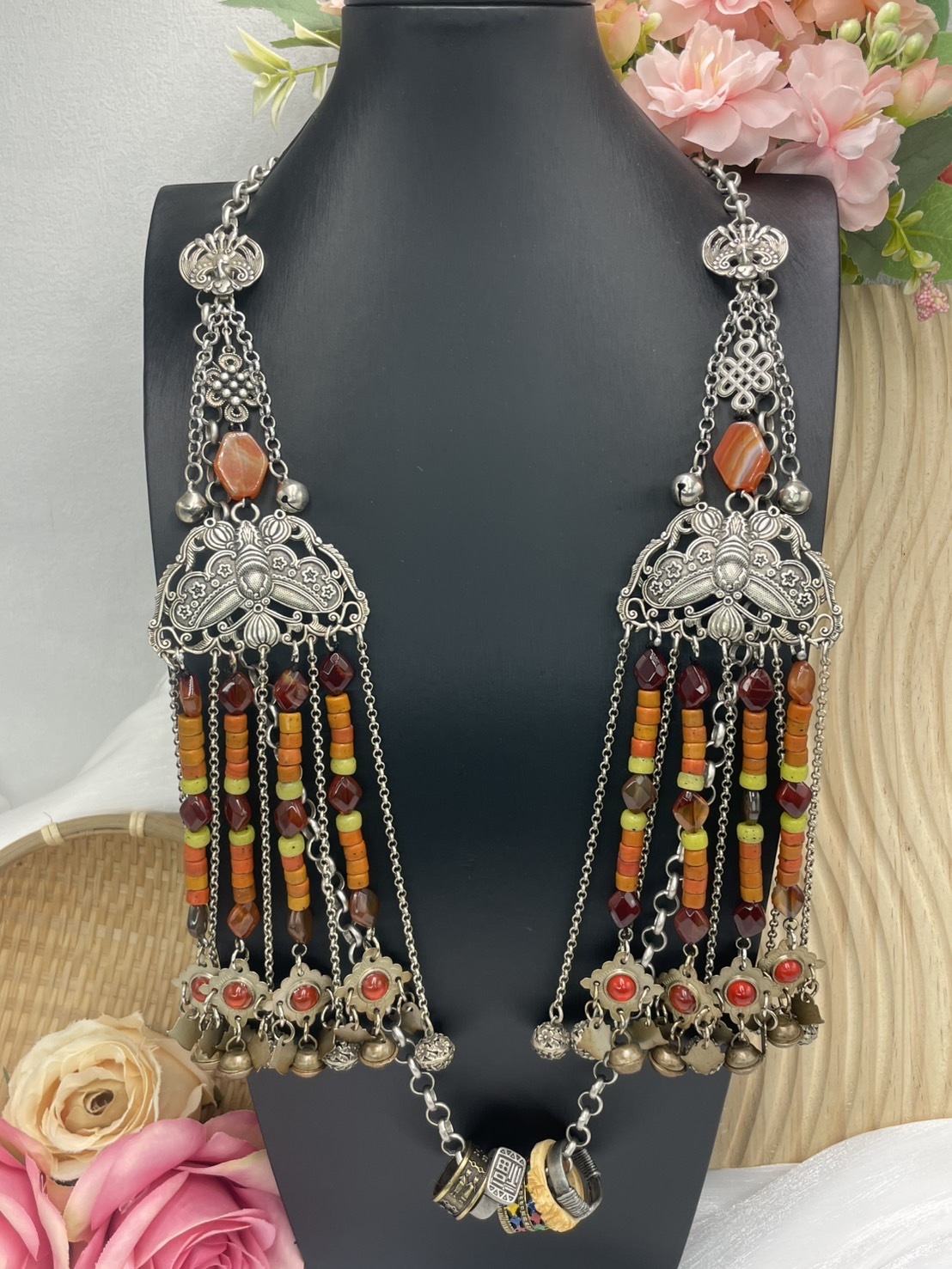 W-No.29 貿易老珠掛鏈90cm