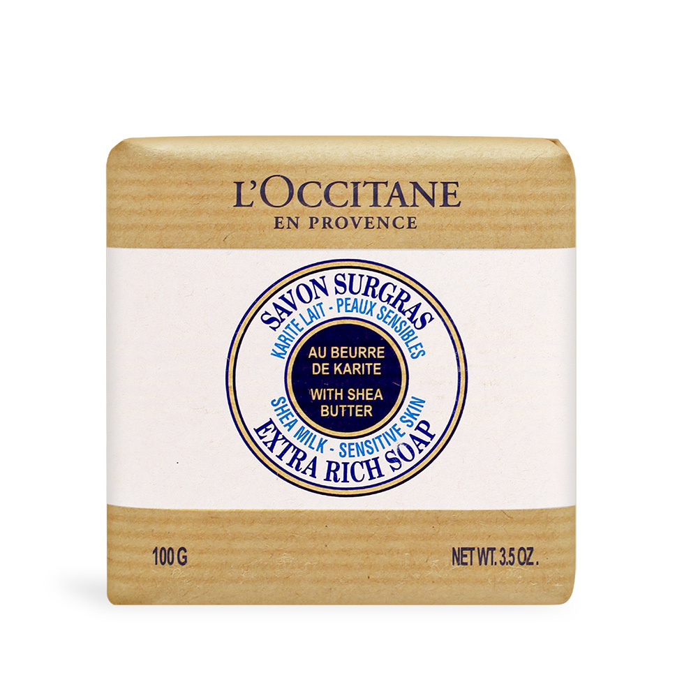 L'OCCITANE 歐舒丹 乳油木牛奶皂(100g)-國際航空版