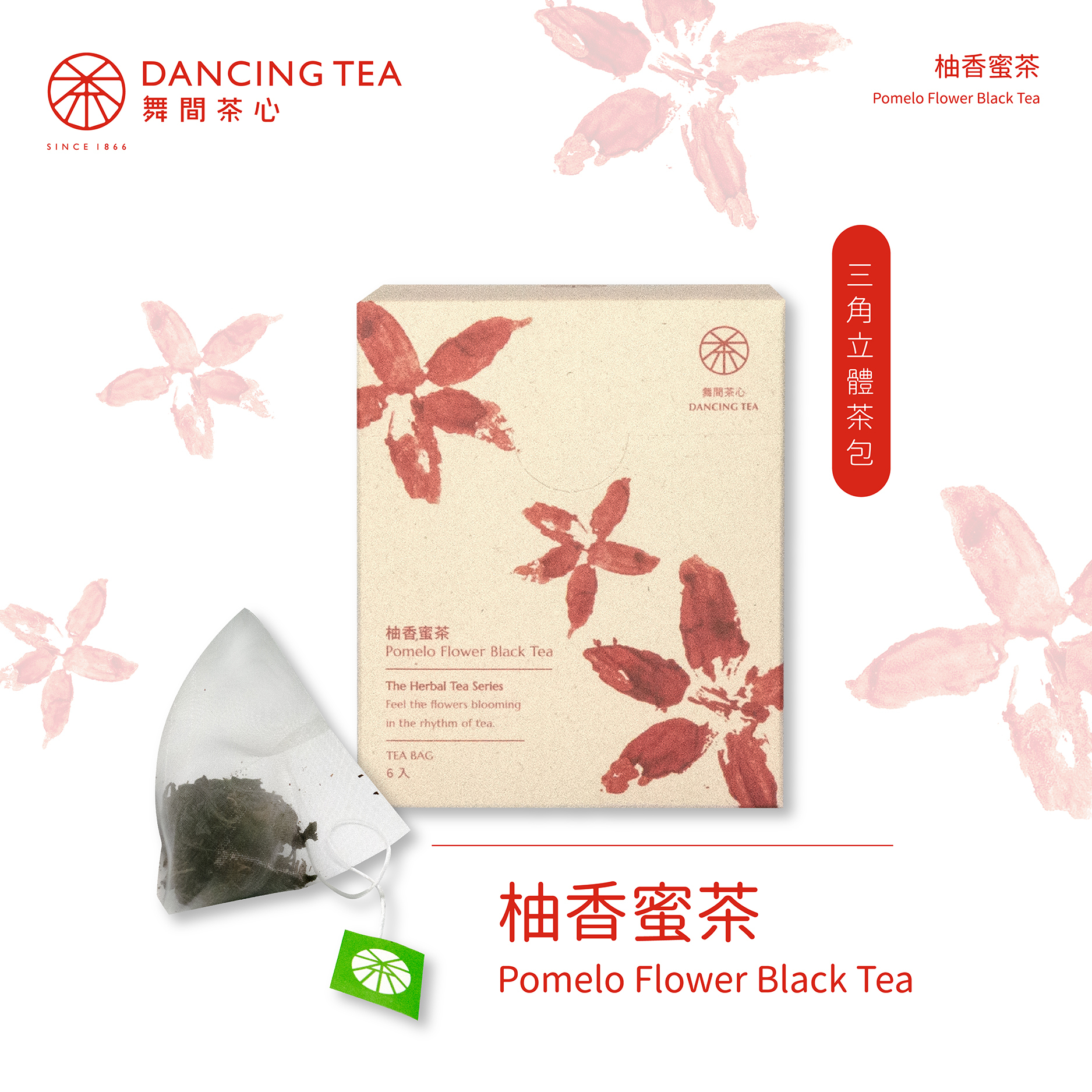 柚香蜜茶-原片立體茶包6入(獨立包)