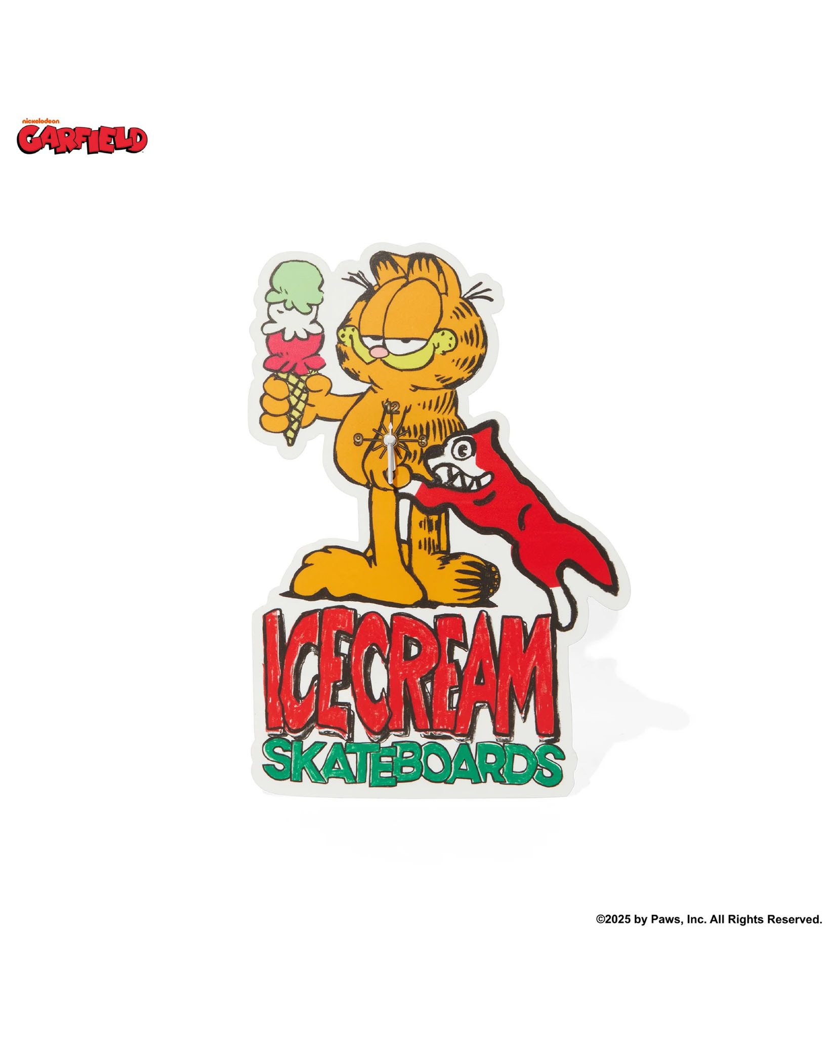 ICECREAM X GARFIELD WALL CLOCK