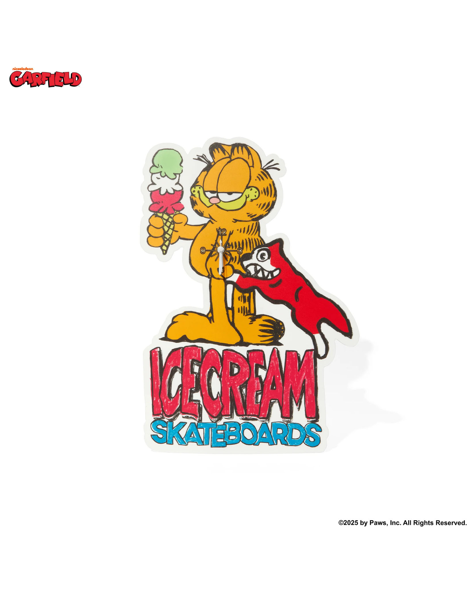 ICECREAM X GARFIELD WALL CLOCK