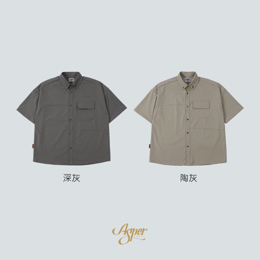 SBG 立體車縫口袋寬鬆襯衫 SB2038